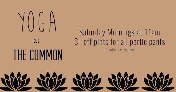 yoga at the Common Beer Company